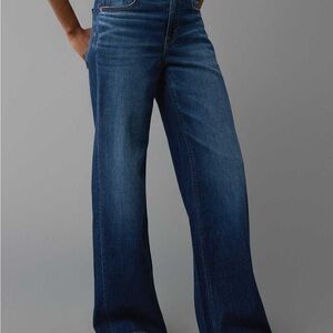 American Eagle dreamy drape low rise baggy wide leg Blue Women's Jeans - 10/NWT